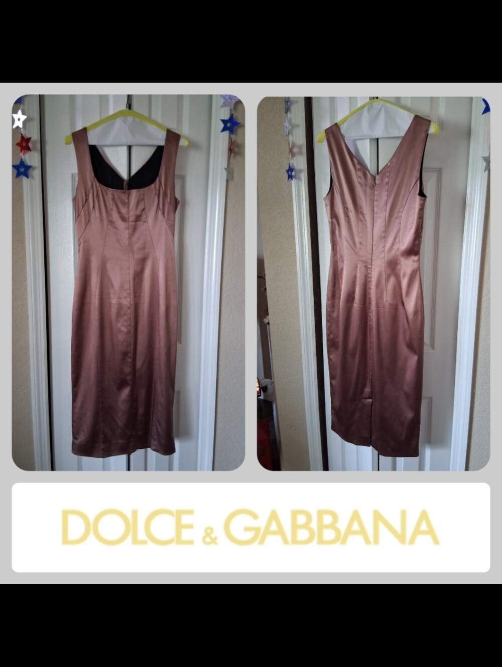 Dolce & Gabbana Rose Gold Dress